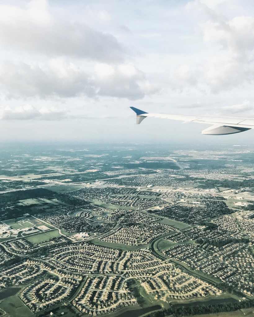 vue du ciel en avion